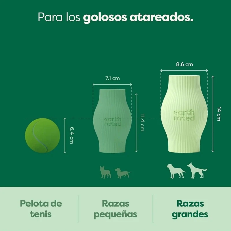 Brinquedo dispensador de guloseimas para cães, brinquedo de enriquecimento para cães adultos e cachorros, adequado para máquina de lavar louça e congelador