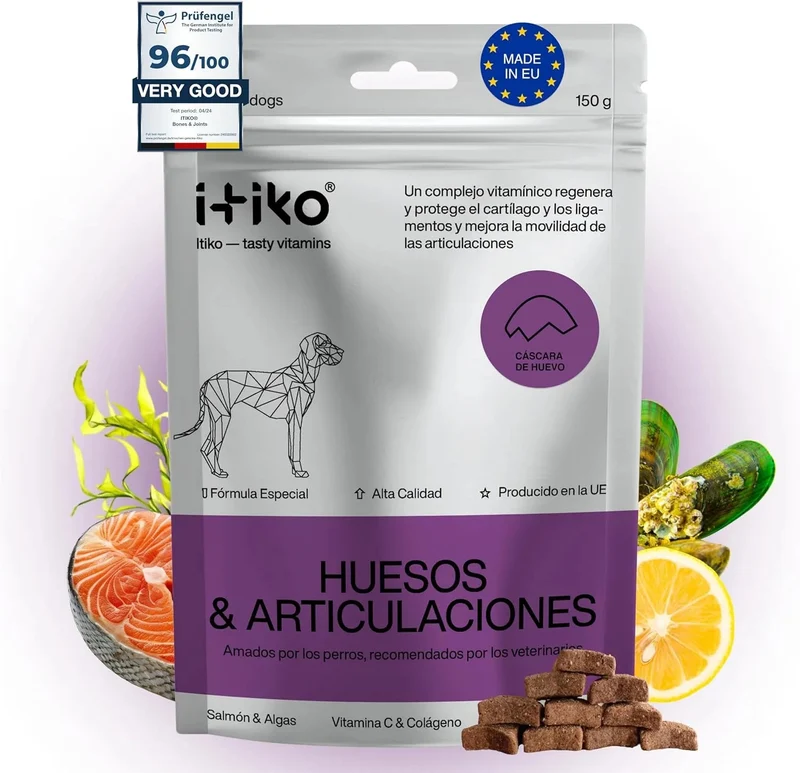Condroprotetor para cães grandes e pequenos | proteção de ossos e articulações para cães, com mexilhão de lábios verdes, MSM, glucosamina, condroitina e ômega 3 para cães