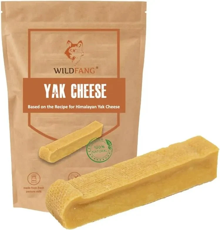 Wildfang - Ossos para mastigar feitos com queijo Churpi do Himalaia - alternativa natural para cães - cuidado dentário e alívio do stress