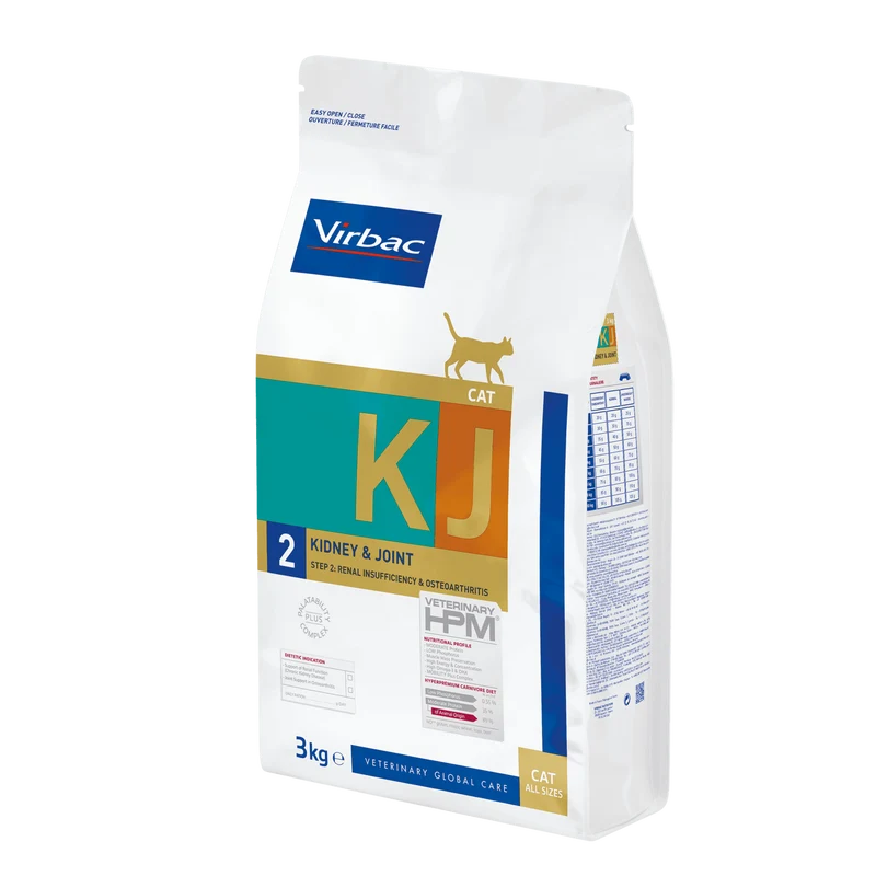 VIRBAC HPM Veterinary KJ2 Cat Kidney & Joint - 1,5 Kg - 3 Kg