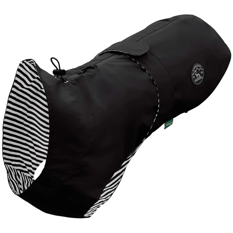 Hunde-Regenmantel schwarz