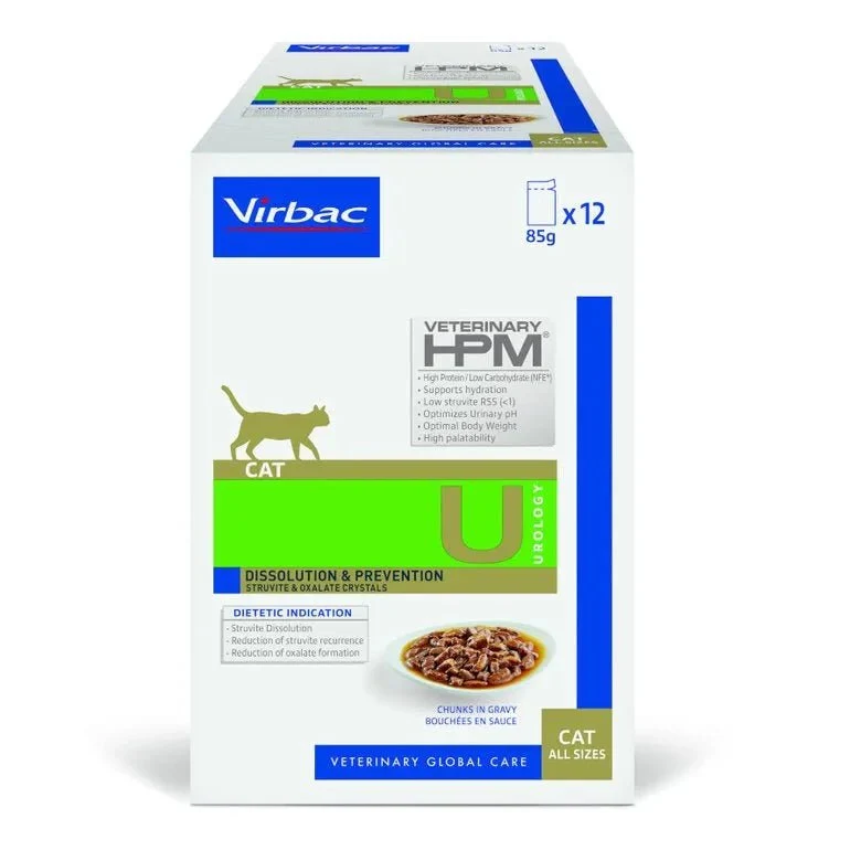 VIRBAC WET Dissolution & Prevention HPM Ração Húmida para Gatos - 12 Saquetas de 85 gramas