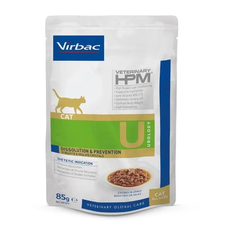 VIRBAC WET Dissolution & Prevention HPM Ração Húmida para Gatos - 12 Saquetas de 85 gramas