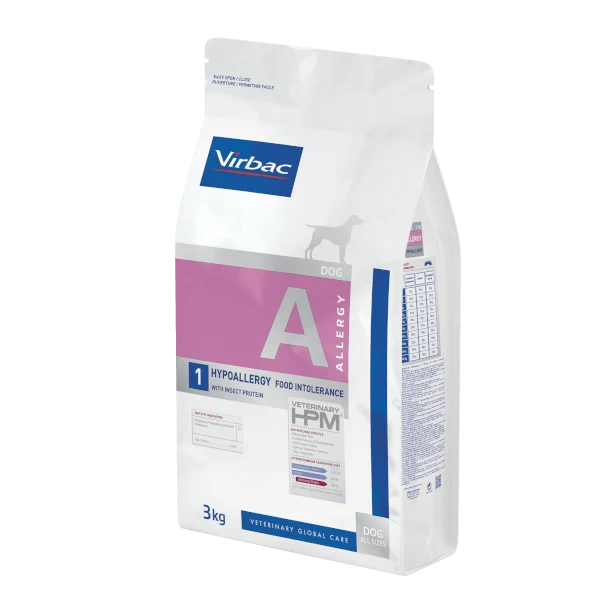 VIRBAC Hypoallergy Insect HPM A1 Dog - Ração para Cães - 3 Kg