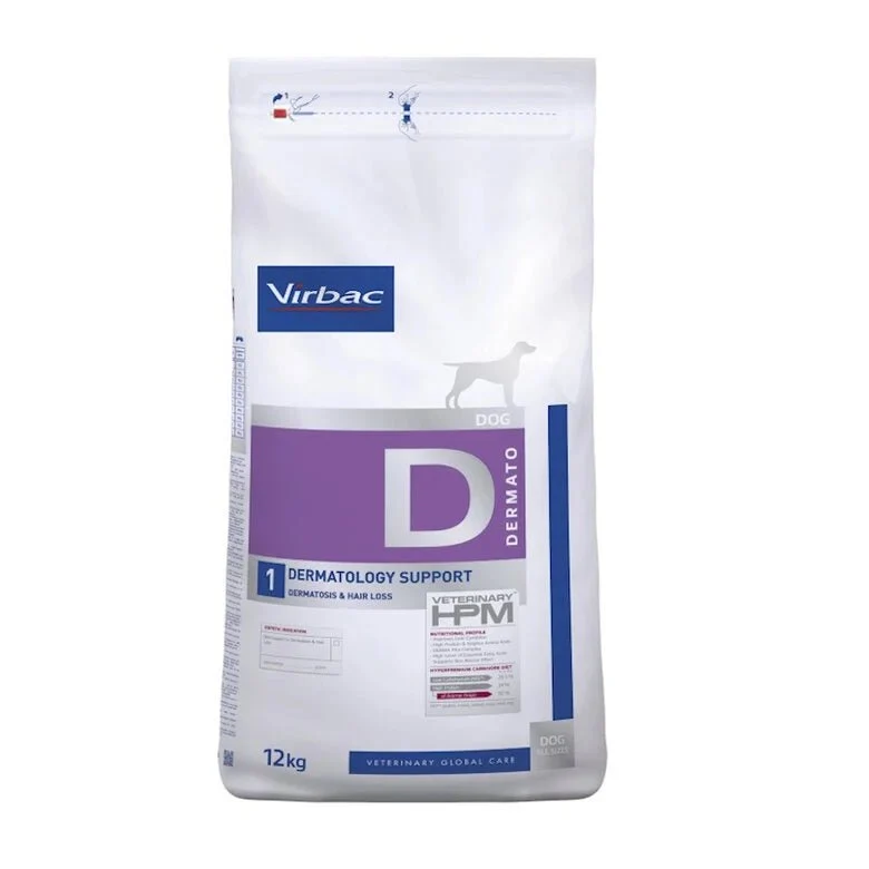 VIRBAC Dermatology Support Dog HPM Ração para Cães - 12 Kg