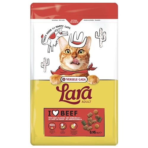 Lara Adult Rindfleischgeschmack 1.9kg - Köstliche Rindfleischstücke - Für ausgewachsene Katzen