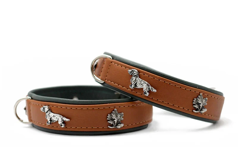Halsband Dackel - Cognac