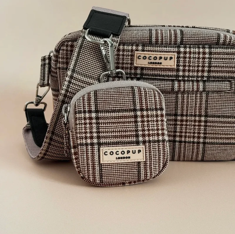 Leckerlibeutel braunes Pup Plaid