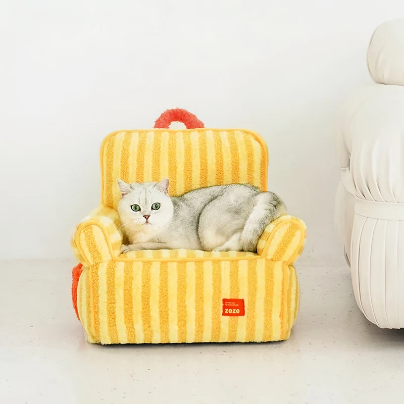 Sofa yellow stripes