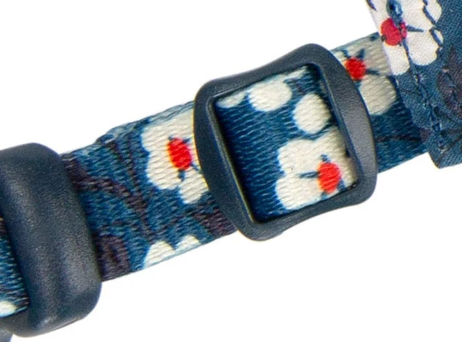 Hundehalsband - Eleganter Kragen - Flower Spring "SAXONY BLUE" Limited Edition