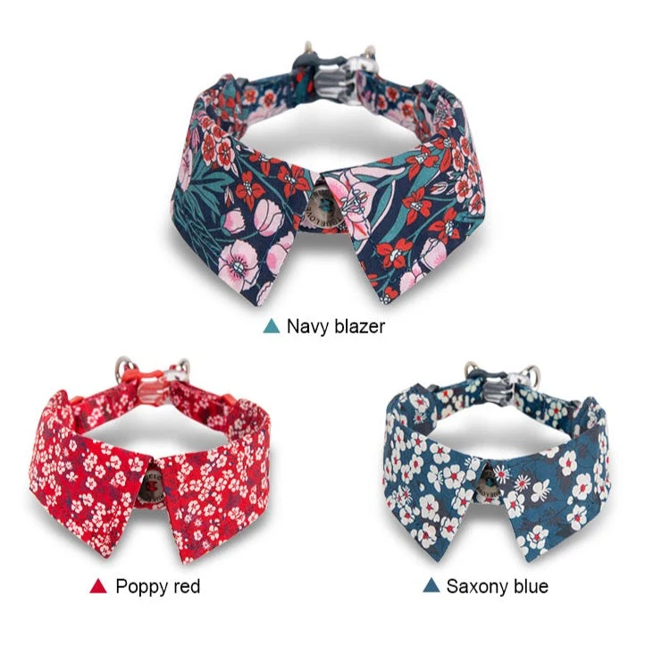 Hundehalsband - Eleganter Kragen - Flower Spring "POPPY RED" Limited Edition