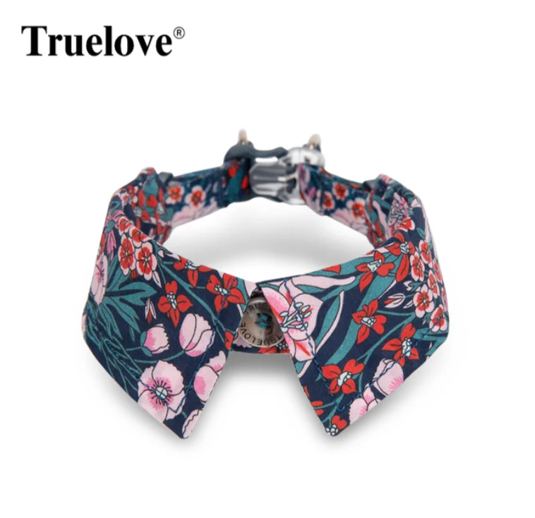 Hundehalsband - Eleganter Kragen - Flower Spring "POPPY RED" Limited Edition