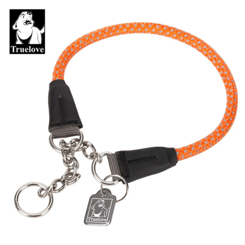 Reflektierendes Hundehalsband mit Kettenzugstop V1.0 "Neon"
