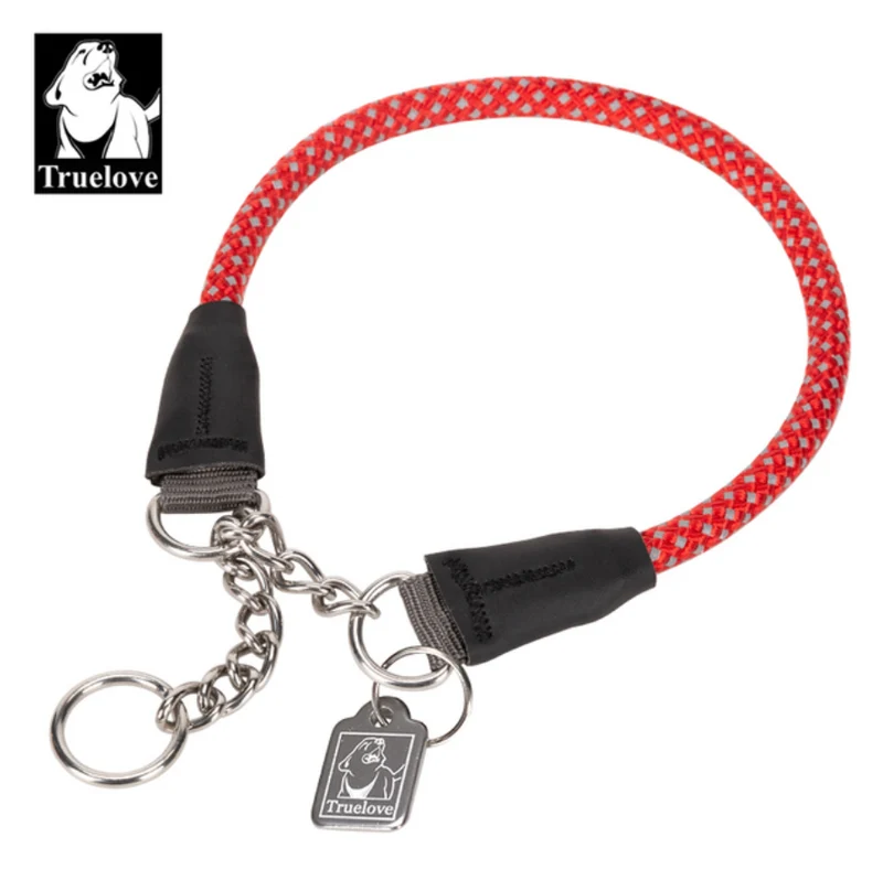 Reflektierendes Hundehalsband mit Kettenzugstop V1.0 "Neon"
