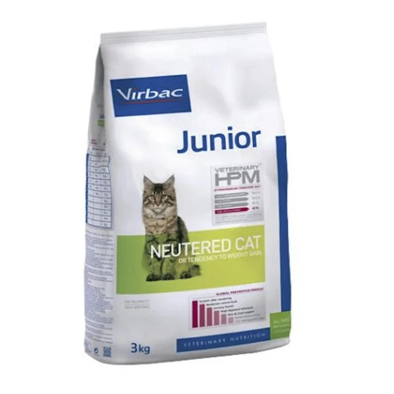 VIRBAC Junior Neutered Hpm ração para gatos (0,4 Kg)