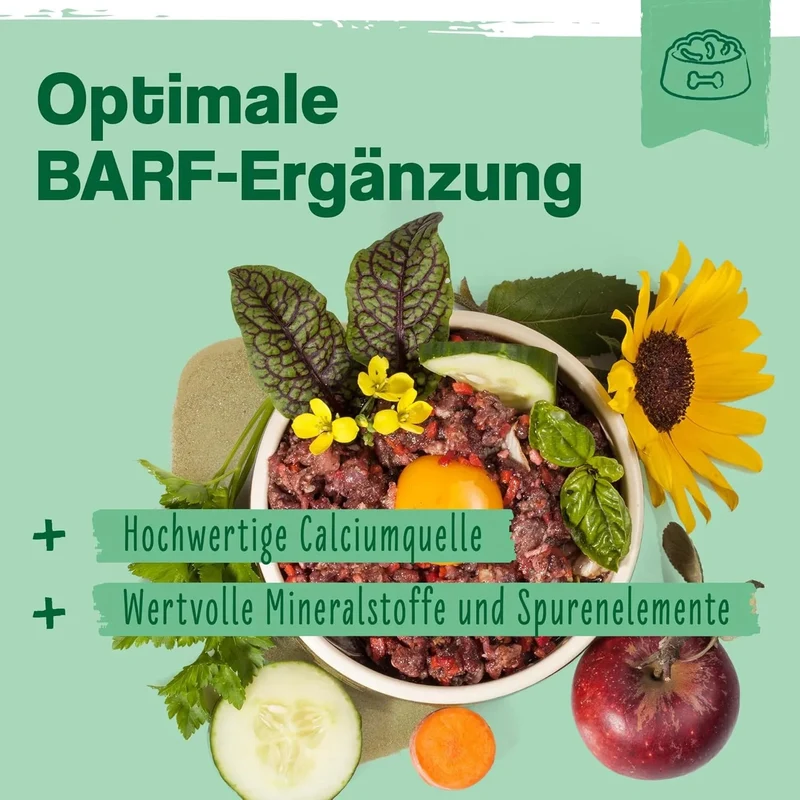 Barf Perfect 400 g - Barf Minerais para Cães - Magnésio para Cães - Zinco para Cães - Cálcio para Cães - Barf Additive Food Dog - Para as Articulações dos Cães