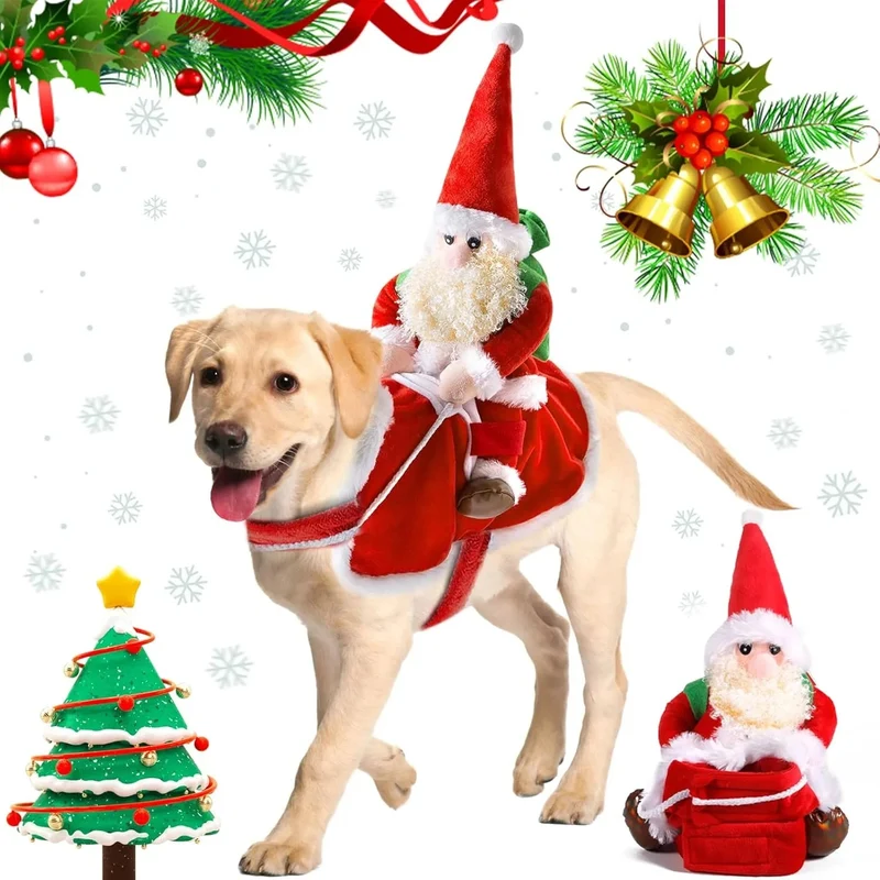 Roupa de Natal / Pai Natal para Cães Médios (L)