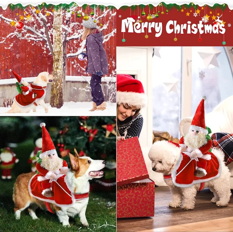 Roupa de Natal / Pai Natal para Cães Médios (L)