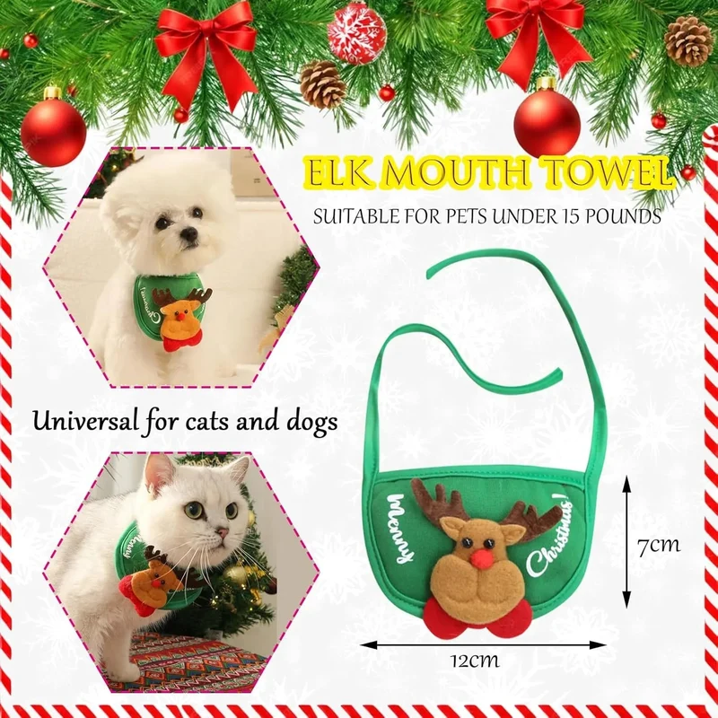 Camisola de Natal para Gatos ou Cães Pequenos (Verde)