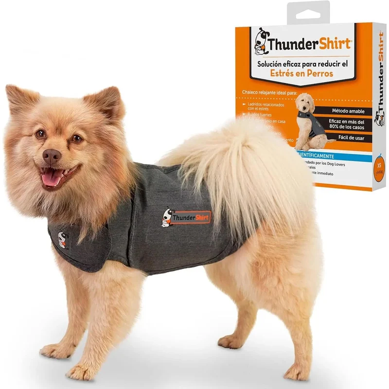 Thundershirt - Colete Relaxante para cães (anti-stress, ajuda a reduzir a ansiedade), Cinzento