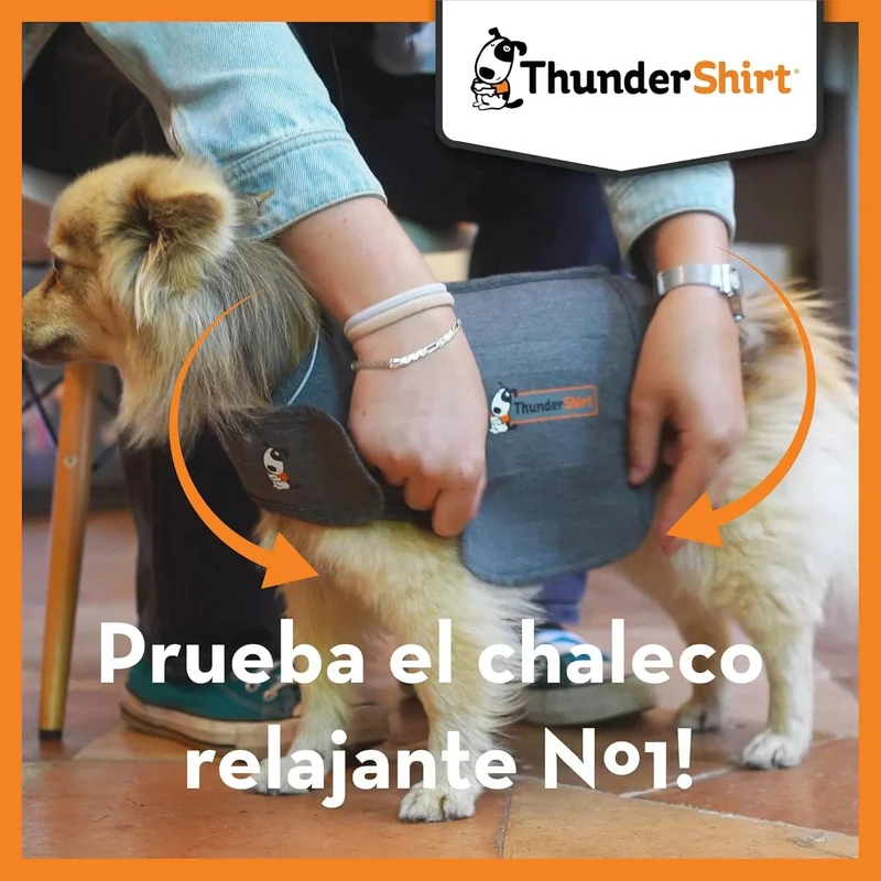 Thundershirt - Colete Relaxante para cães (anti-stress, ajuda a reduzir a ansiedade), Cinzento