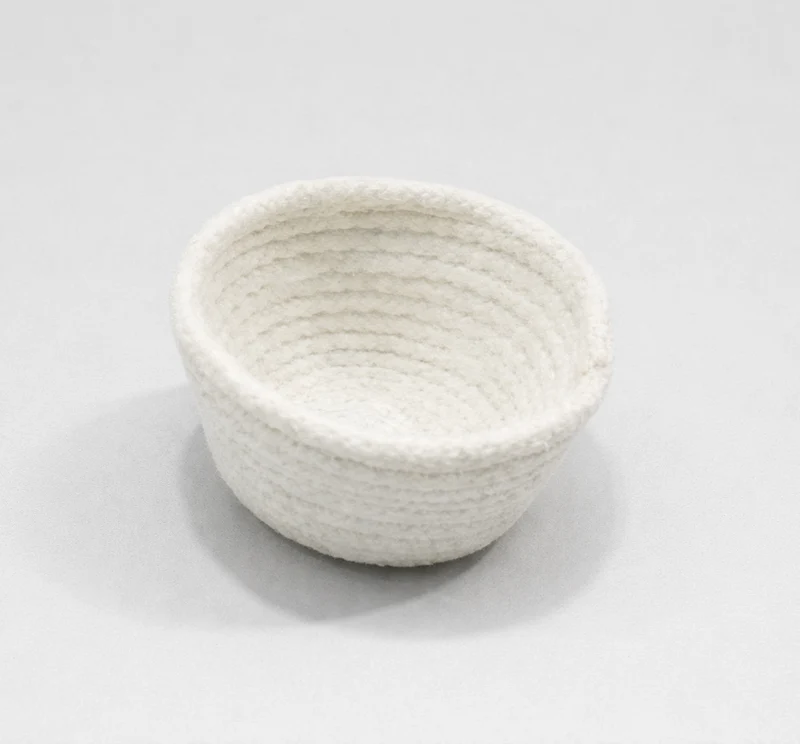 Nistkasten aus weißer Baumwolle, 5 x 9 cm