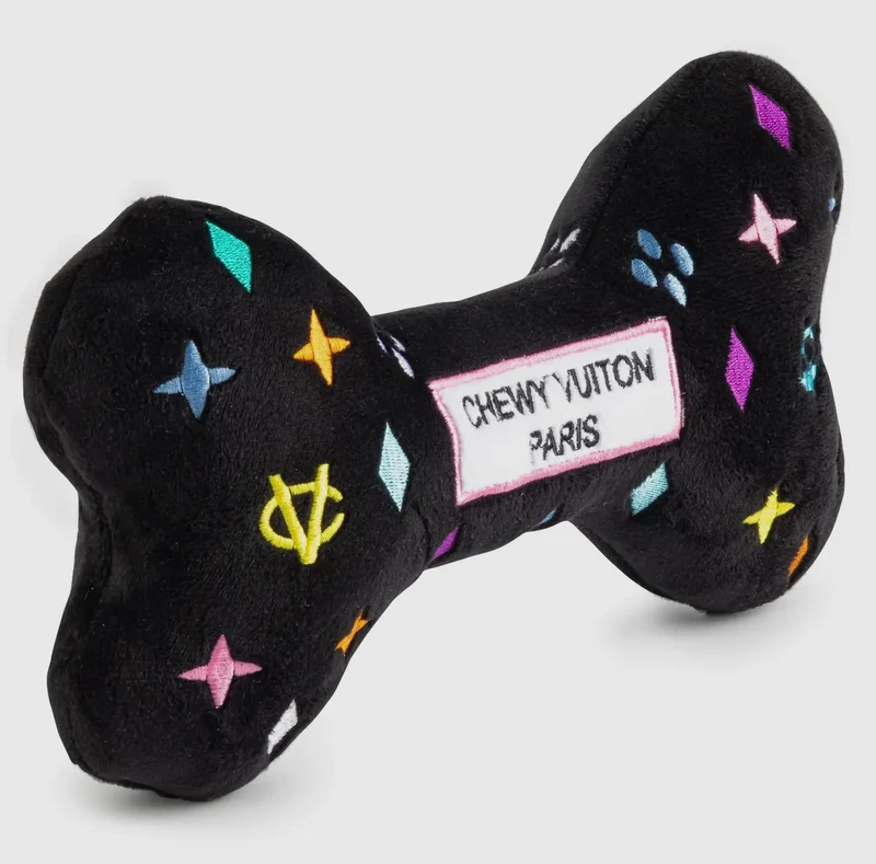 Chewy Vuiton Knochen schwarz