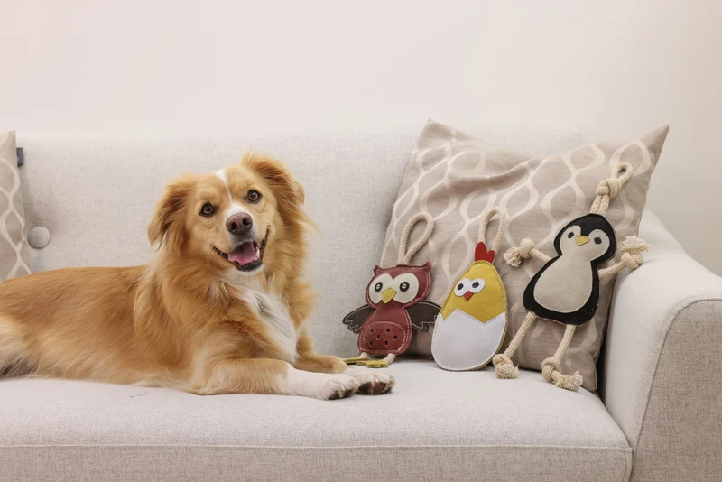 Lederspielzeug Pinguin klein