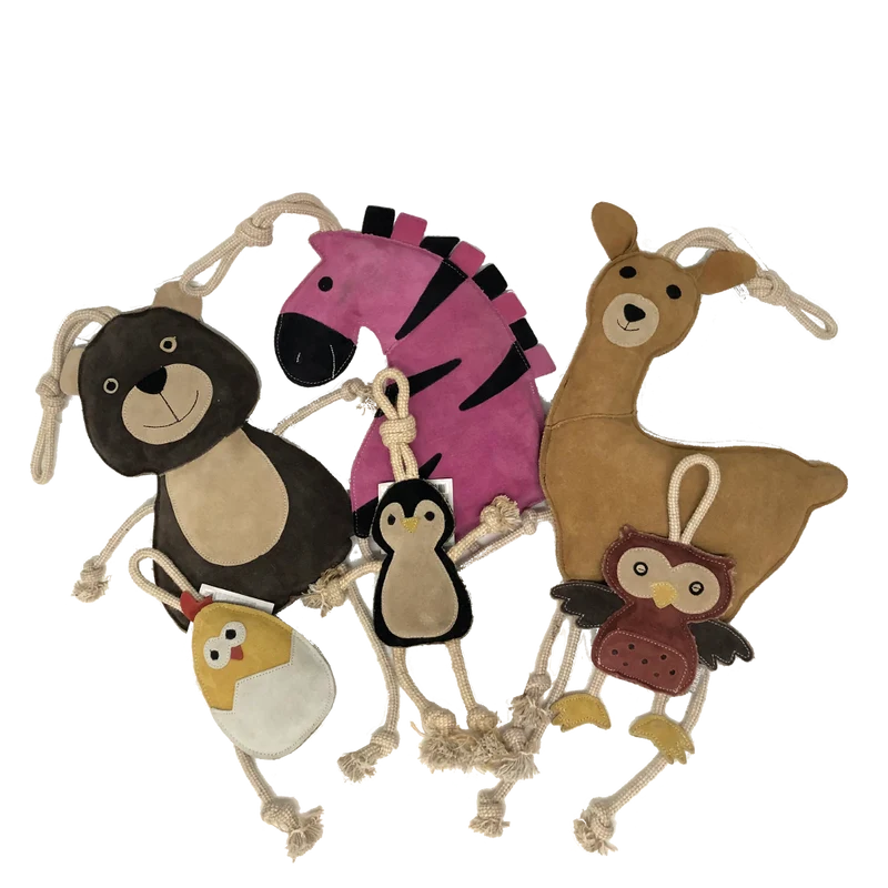 Lederspielzeug Lama Groß
