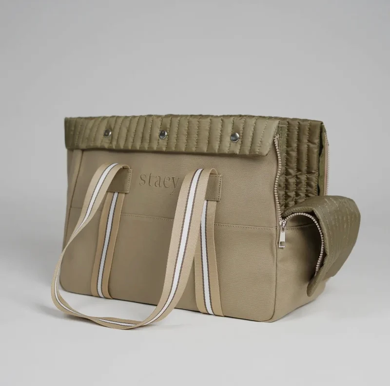 Hundetasche Taupe/Khaki
