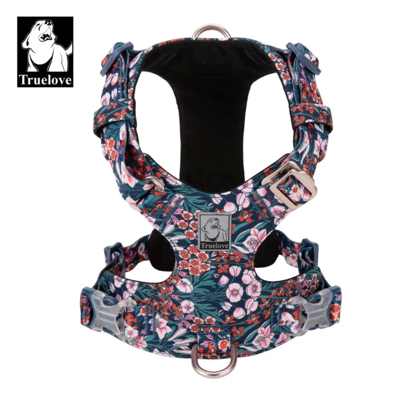 Premium Hundegeschirr "POPPY RED" Flower Spring 2.0 Limited Edition