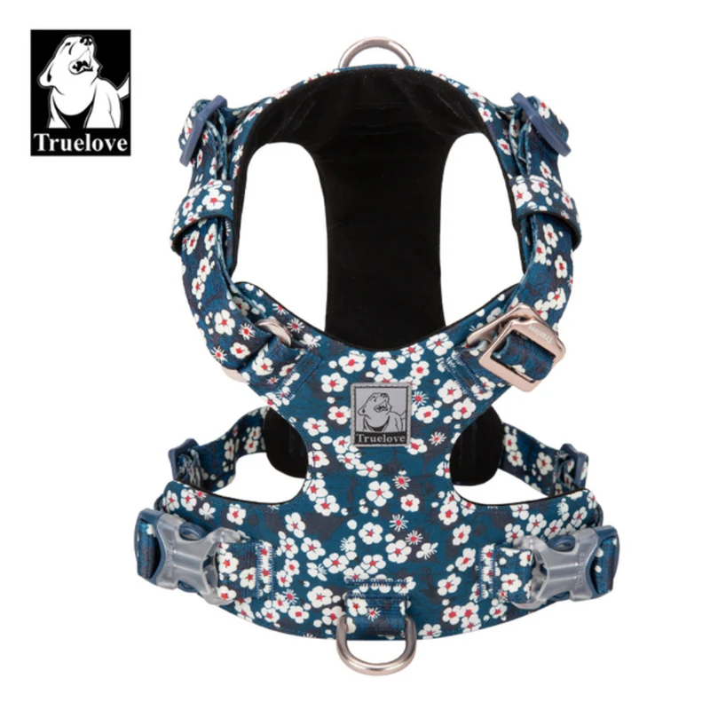 Premium Hundegeschirr "POPPY RED" Flower Spring 2.0 Limited Edition