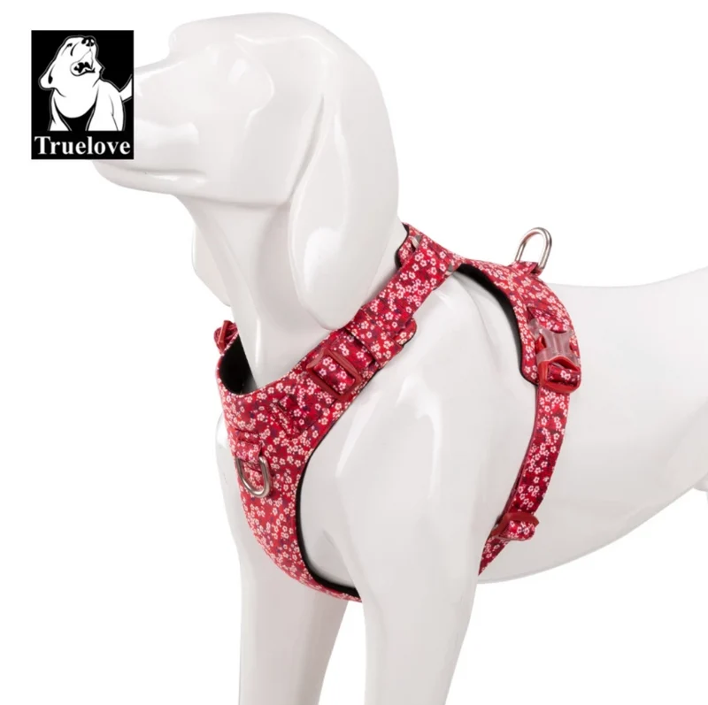 Premium Hundegeschirr "POPPY RED" Flower Spring 2.0 Limited Edition