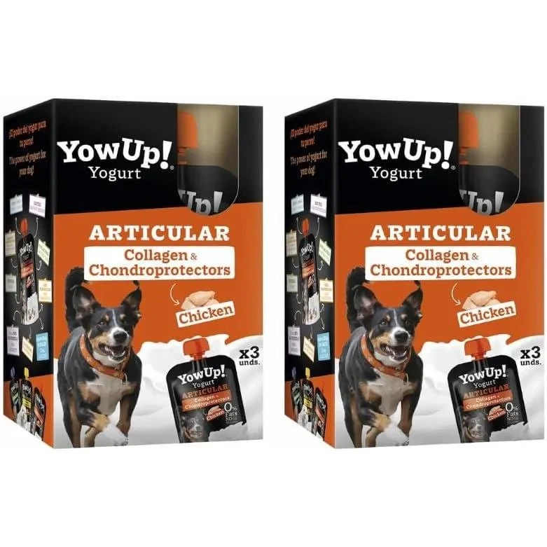 YowUp! Yogurt para cães: Snacks deliciosos naturais e saudáveis para o seu Pet (6 unidades de frango)