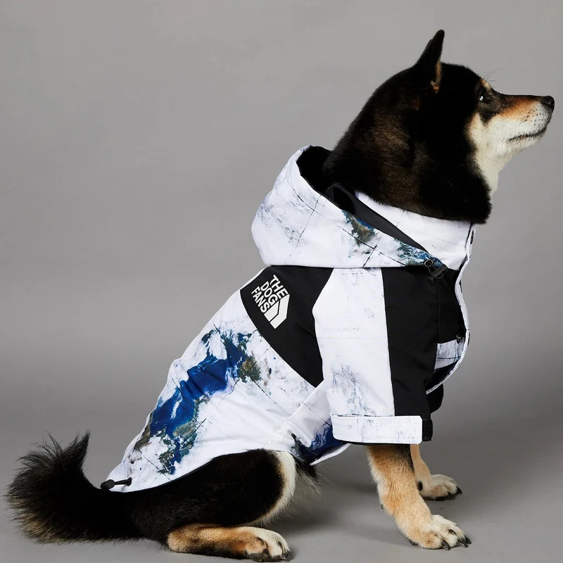 Casaco / Blusão Impermeável, para cães, com capuz, ideal para o Outono e Inverno