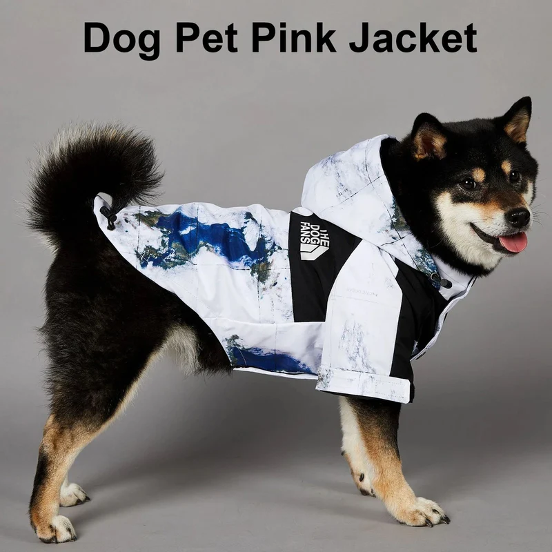Casaco / Blusão Impermeável, para cães, com capuz, ideal para o Outono e Inverno
