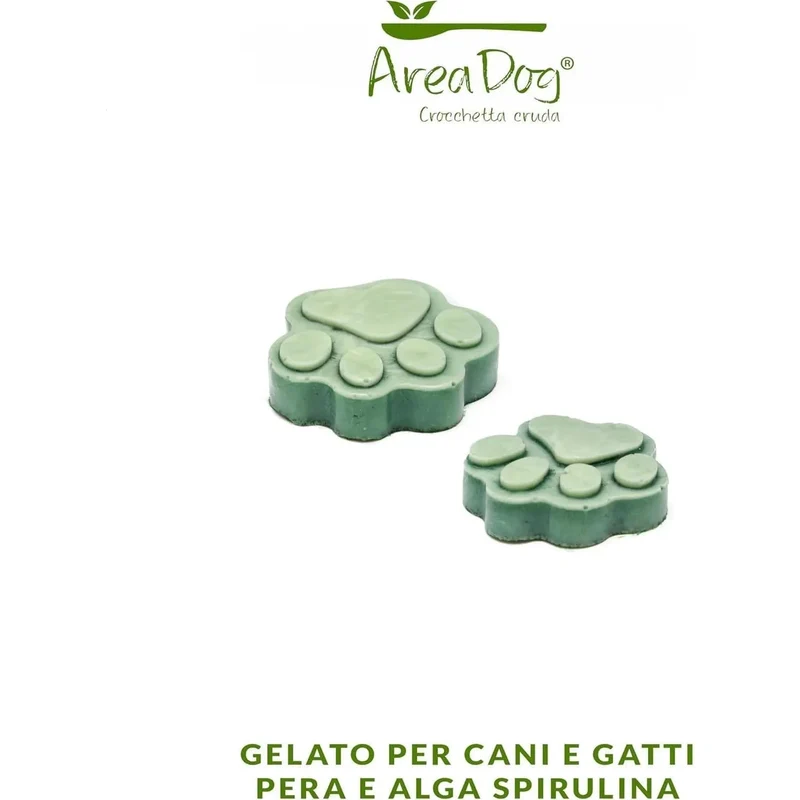 Gelado para cães e gatos - caixa 6 x 40 g - 3 sabores x 2: Banana e açafrão, maçã e acelga vermelha, pera e algas espirulina - 100% Pet Friendly - fresco e saboroso - Made in Italy