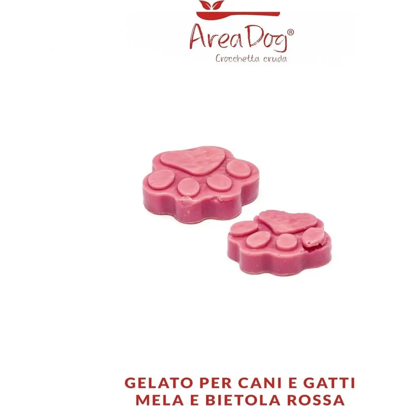 Gelado para cães e gatos - caixa 6 x 40 g - 3 sabores x 2: Banana e açafrão, maçã e acelga vermelha, pera e algas espirulina - 100% Pet Friendly - fresco e saboroso - Made in Italy