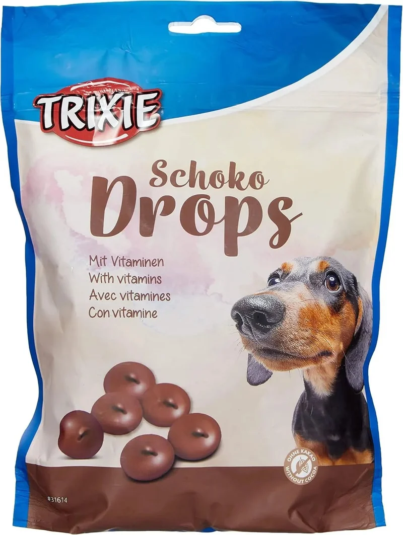 TRIXIE Schoko Drops para Cão, "chocolate" SEM CACAU, vitaminados (200 gramas)