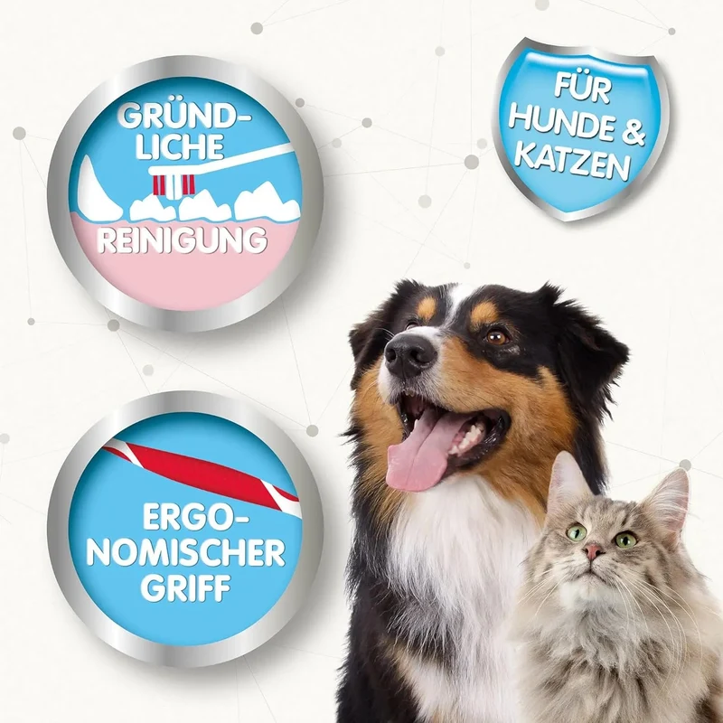 Beaphar Dog-a-Dent escova de dentes para cães e gatos