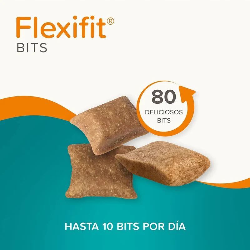 Beaphar Flexifit bits - Snack articular para gatos - sabor a peixe, ômega 3, glucosamina - 35 g