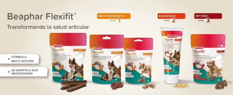 Beaphar Flexifit Chews – Suplemento Articular para Cães | Colágénio UC-II, Glucosamina & Ómega 3