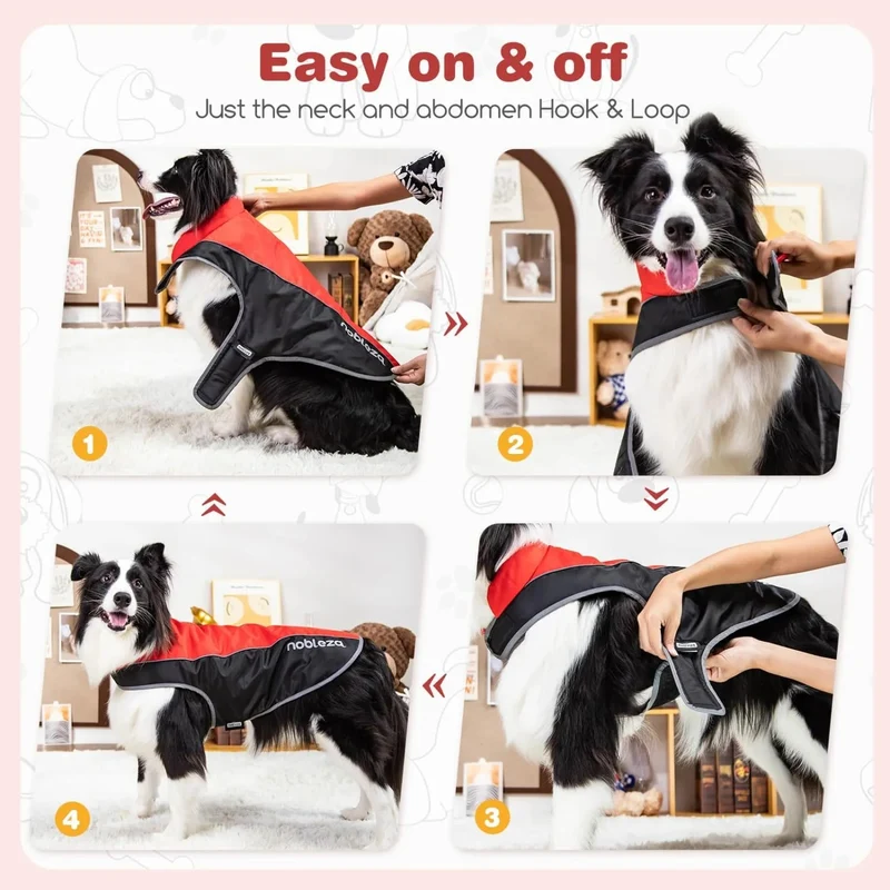 Casaco para cão, impermeável, casaco de outono / inverno para cães de qualquer porte