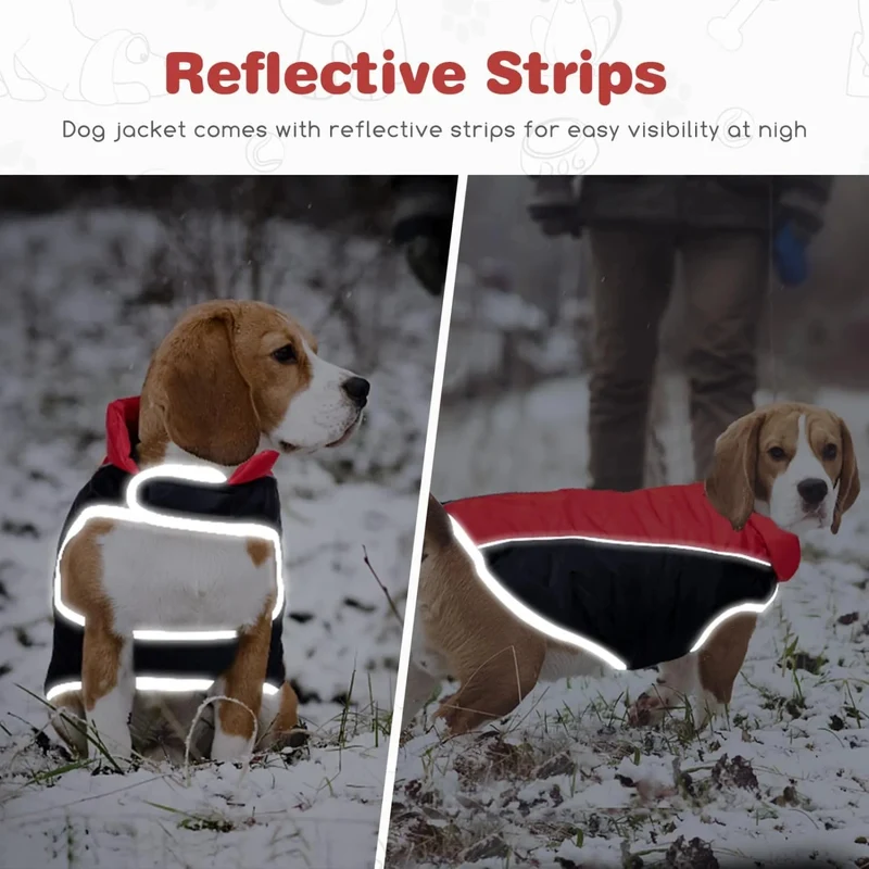 Casaco para cão, impermeável, casaco de outono / inverno para cães de qualquer porte