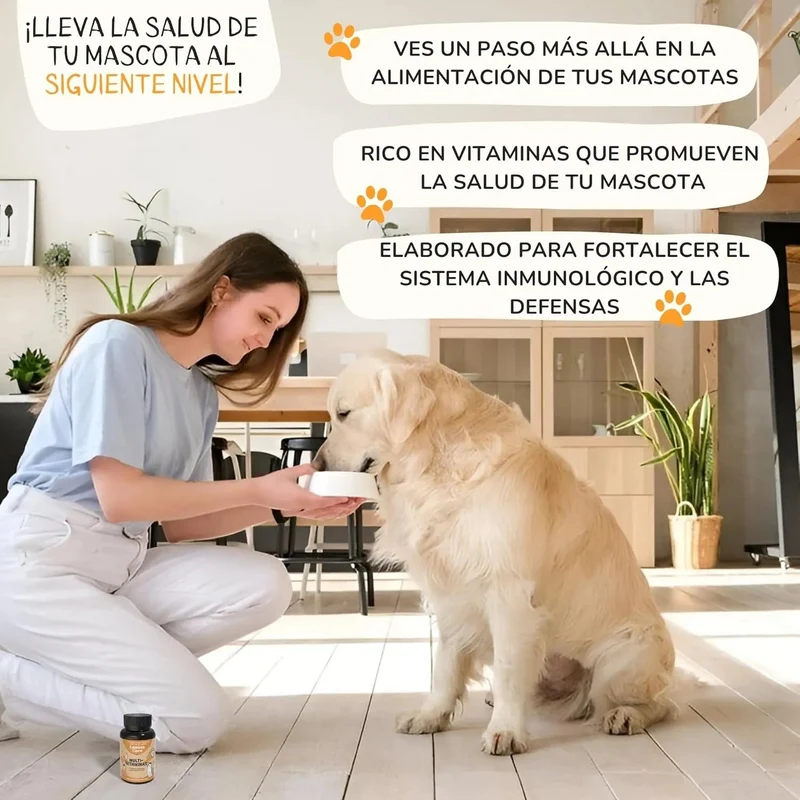 Lamina Care - Multi vitaminas para cães e gatos, fortalecem o sistema imunitário e as defesas, 180 cápsulas de vitaminas