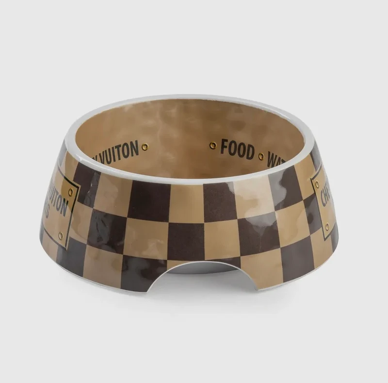 Chewy Vuiton Hundenapf checker