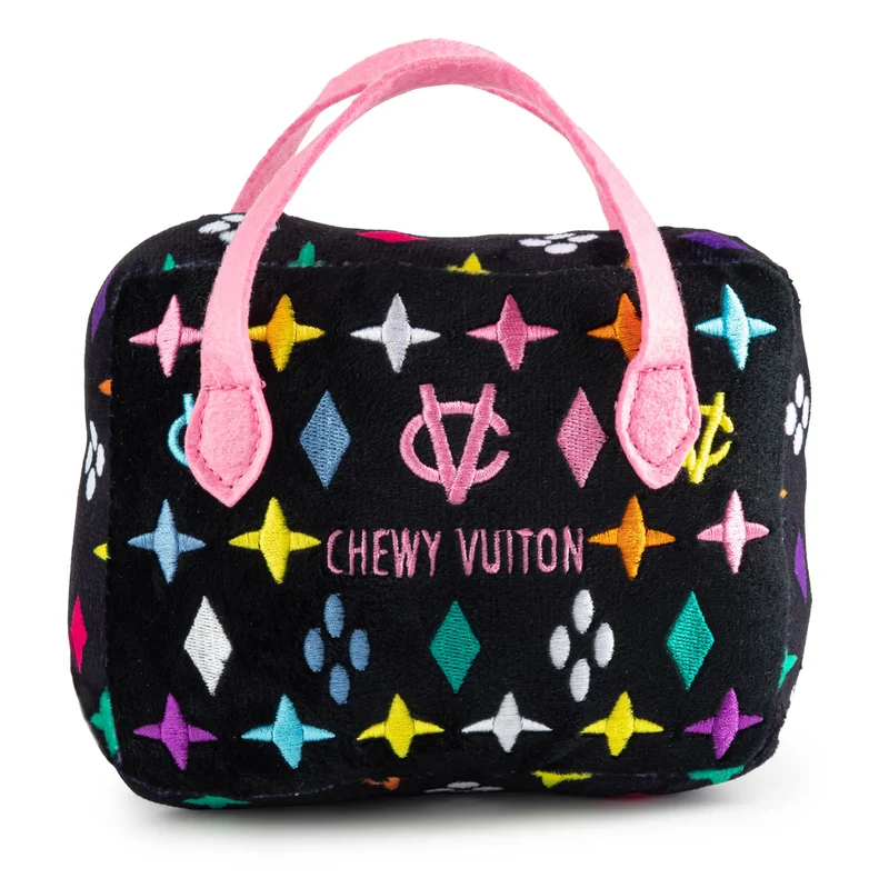 Chewy Vuiton Hundespielzeug Handtasche schwarz