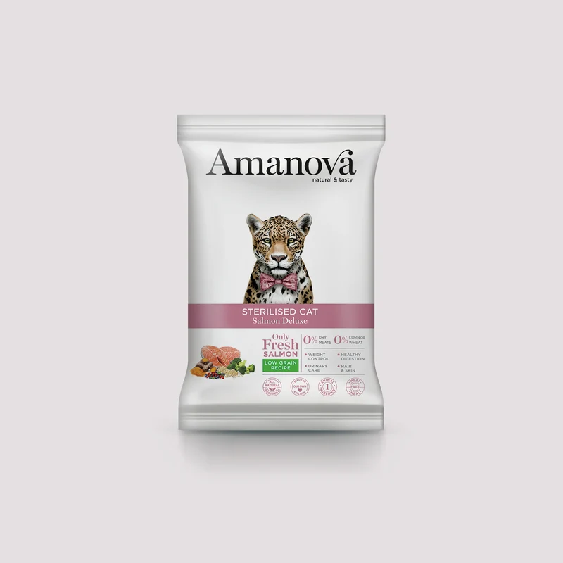 Muestra Sterilized Cat Salmon Deluxe 70 grs