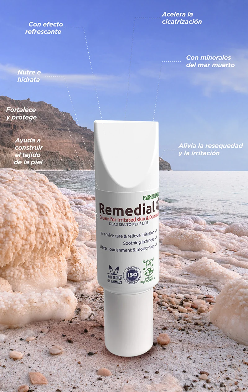 Crema para pieles irritadas y caspa