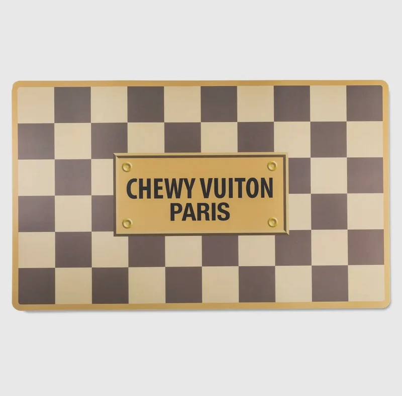 Chewy Vuiton Tischset - Hundematte checker